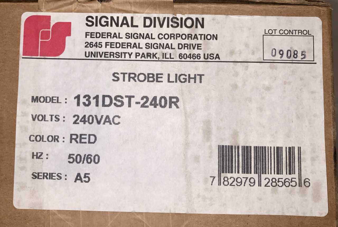 New - Lot of 7 - Federal Signal Starfire 131DST-240R Dual Flash Red Strobe Light - LIGHTING
