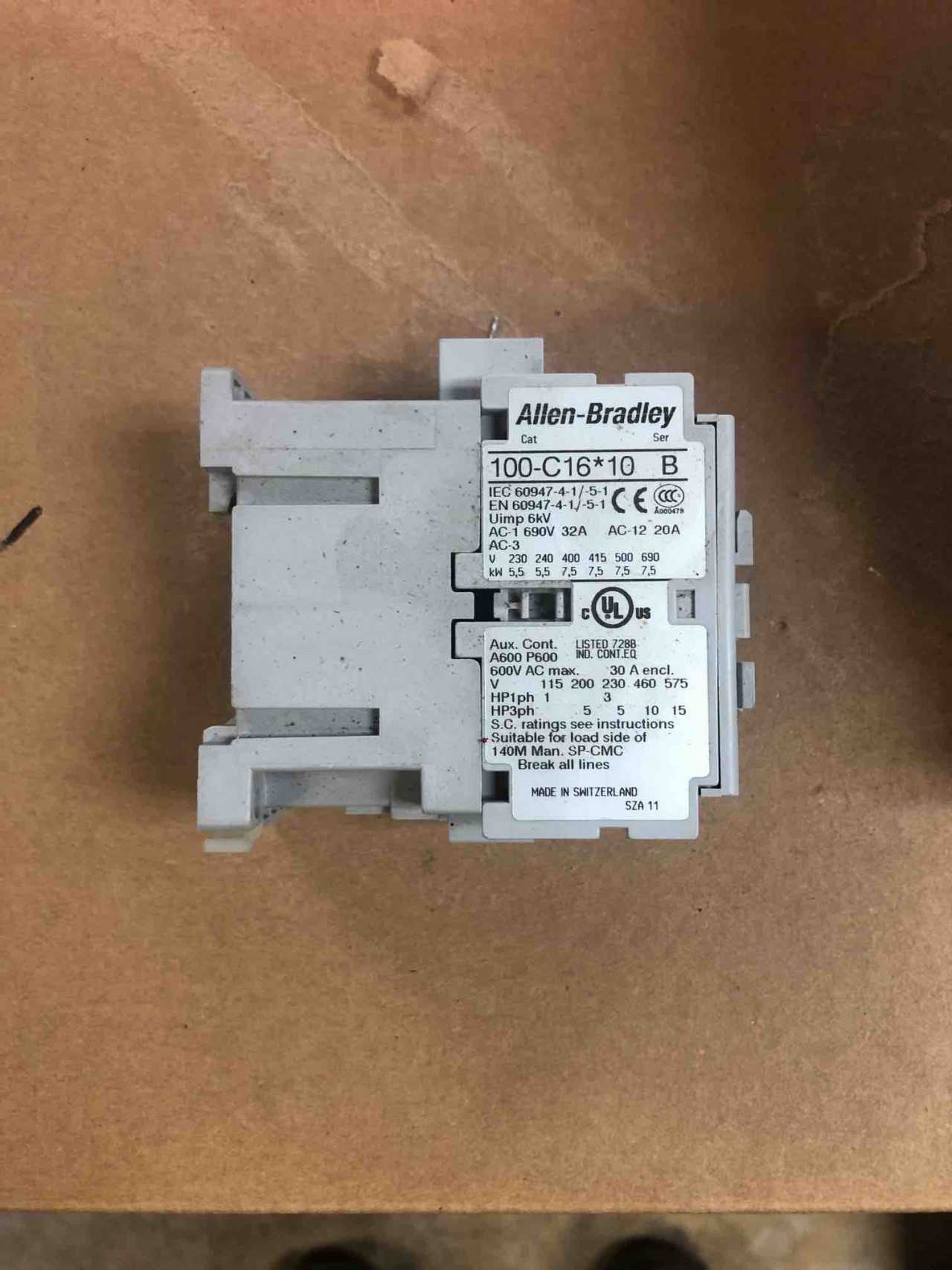 Allen-Bradley 100-C16D10 B Motor Starter Contact - INDUSTRIAL PARTS