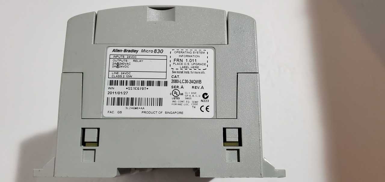 Allen Bradley Micro 830 2080-LC30-24QWB PLC - AUTOMATION & CONTROLS