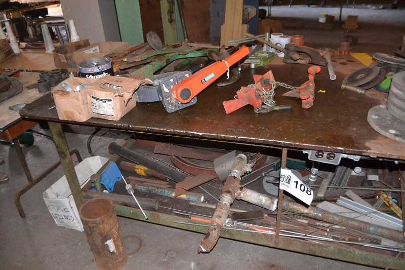 TABLE WITH CONTENTS (EXCEPT GRNDING WHEELS) - MISCELLANEOUS