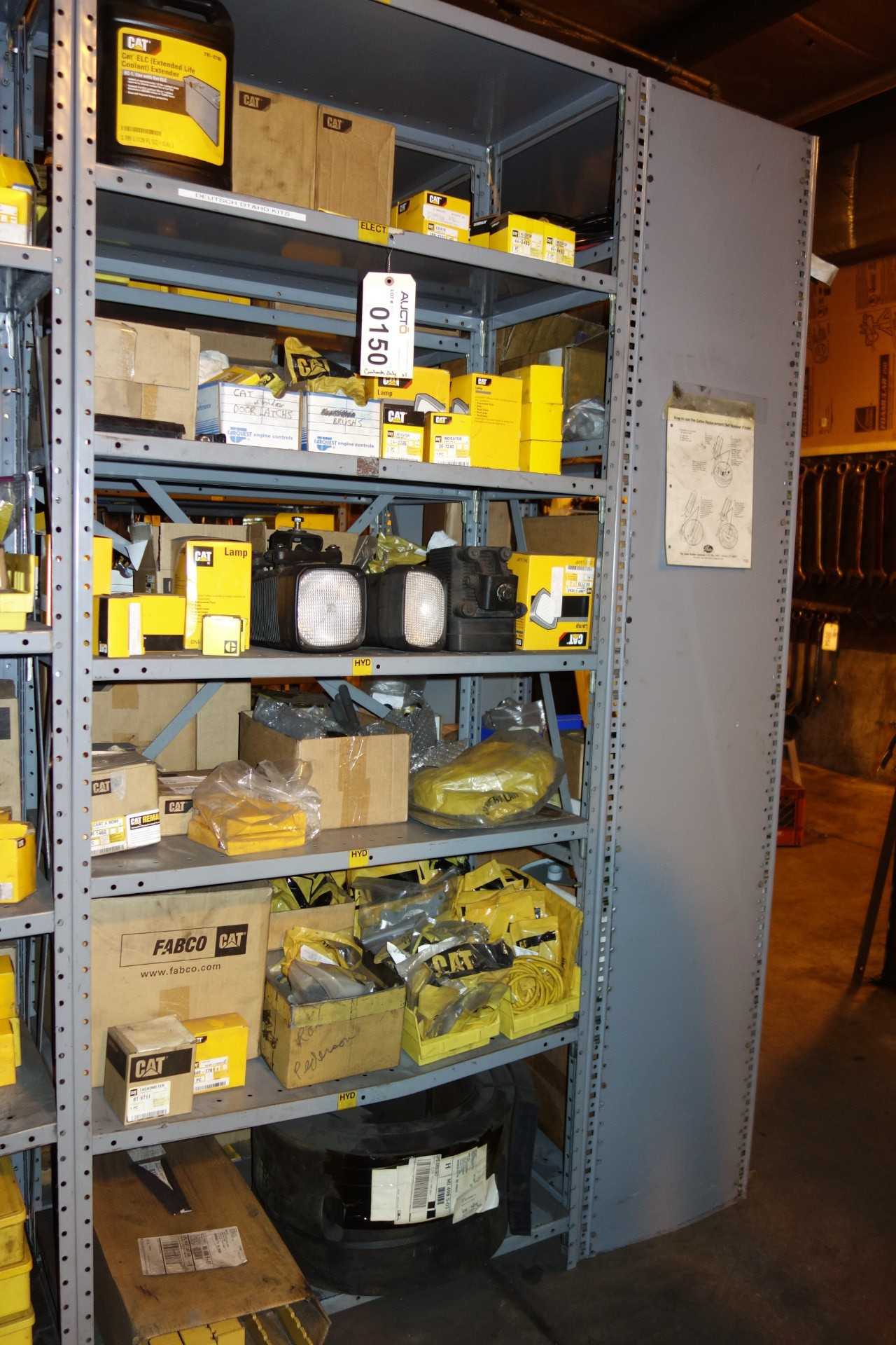 CONTENTS OF SHELVING, CAT HEAVY EQUIPMENT PARTS - SHELVING