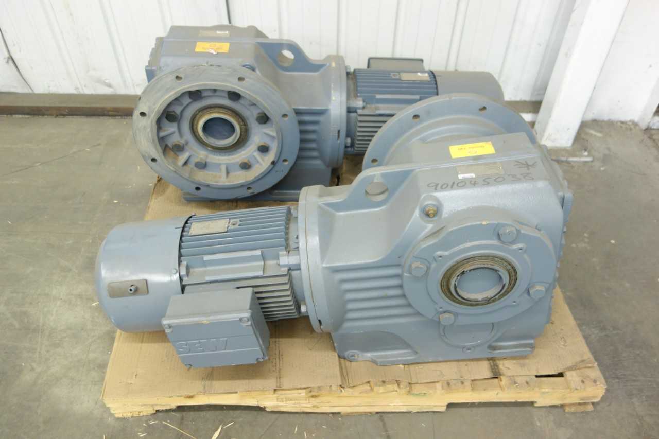LOT OF 2 NEW SEW EURODRIVE KAF107DV132M4BM15HF GEARMOTOR - ELECTRIC MOTORS