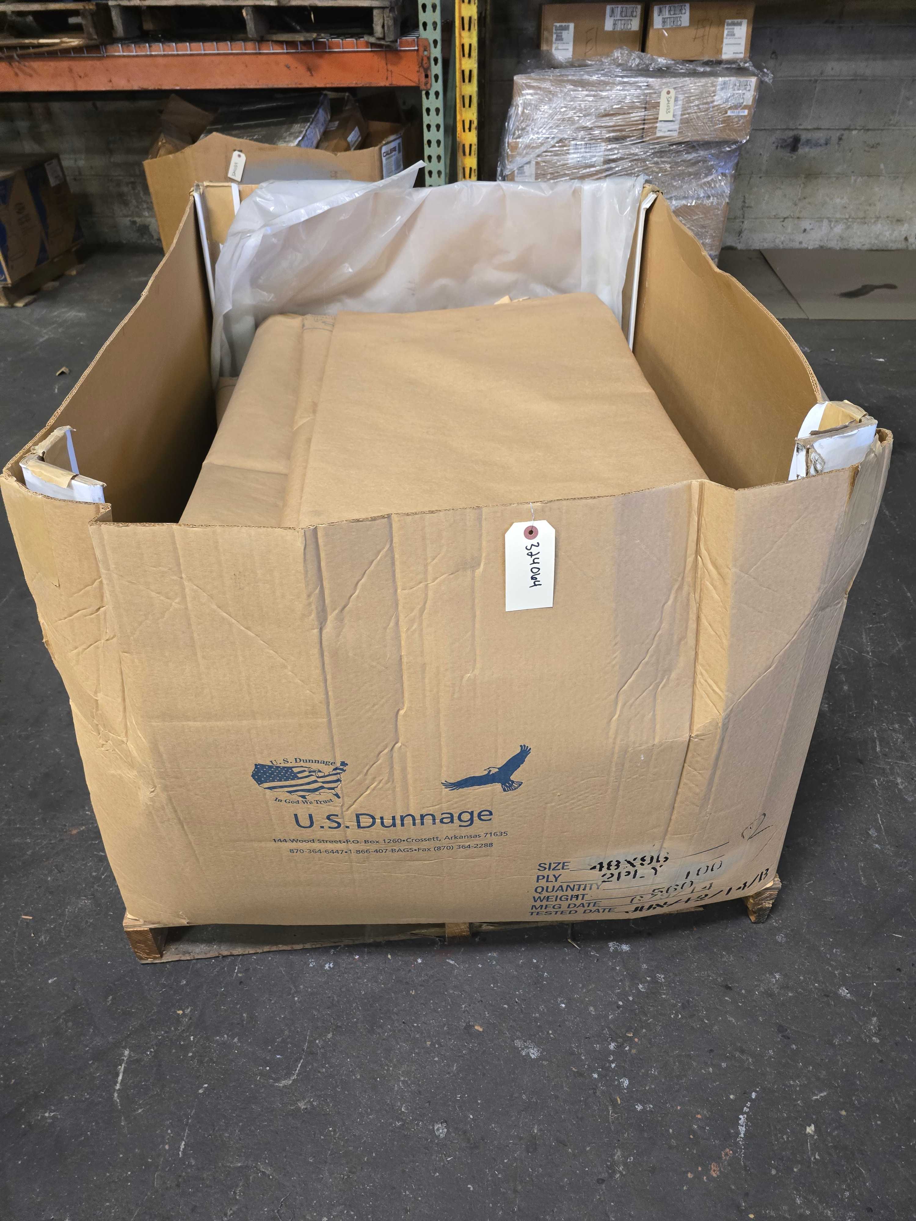 LOT OF 48" X 96" 2 PLY DUNNAGE BAGS - INDUSTRIAL PARTS LOT OF 48" X 96" 2 PLY DUNNAGE BAGS - INDUSTRIAL PARTS