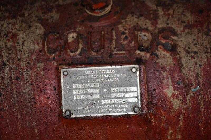 GOULDS 3196XLT 6X8-15 STAINLESS CENTRIFUGAL PUMP 1600GPM 150FT - MISCELLANEOUS
