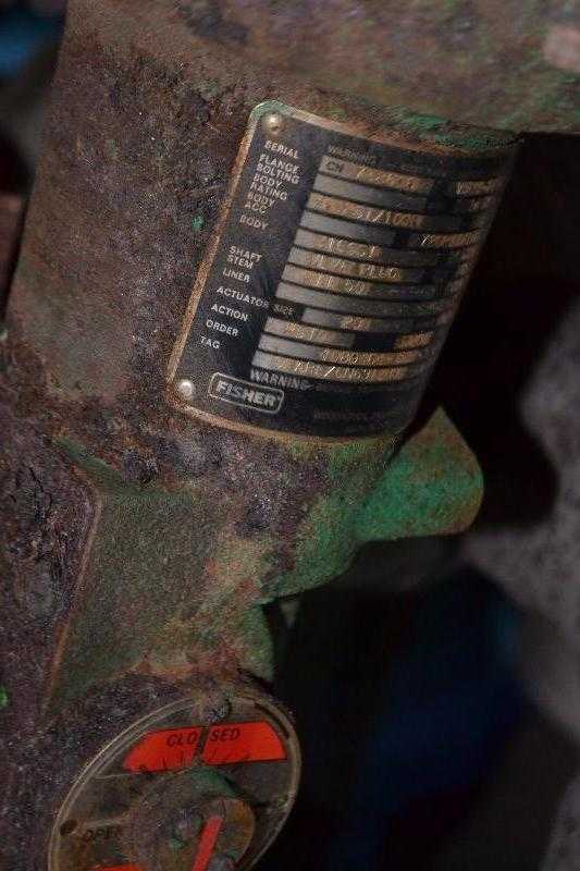 FISHER V150 V-BALL STAINLESS CONTROL VALVE 1 - MISCELLANEOUS