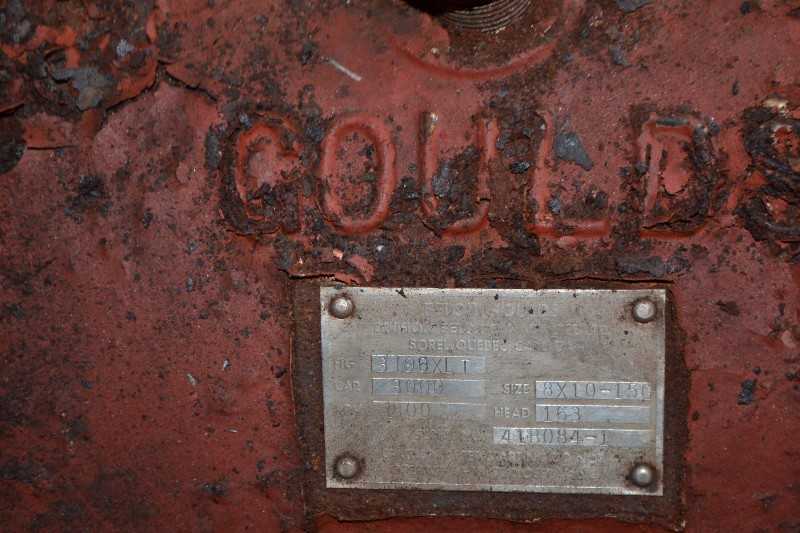 GOULDS 3196XLT 8X10-15 STAINLESS CENTRIFUGAL PUMP 3000GPM 163FT - MISCELLANEOUS