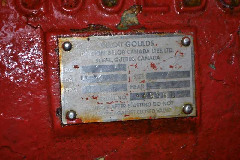 GOULDS 3196 6X8-13 STAINLESS CENTRIFUGAL PUMP - MISCELLANEOUS