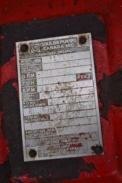 GOULDS 3175S 4X4-10 STAINLESS CENTRIFUGAL PUMP 471GPM 109FT - MISCELLANEOUS