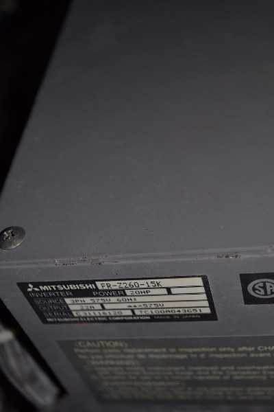 2X MITSUBISHI FREQROL Z200 FR-Z260-15K 575V-AC 22A AMP 20HP DRIVE  - MISCELLANEOUS