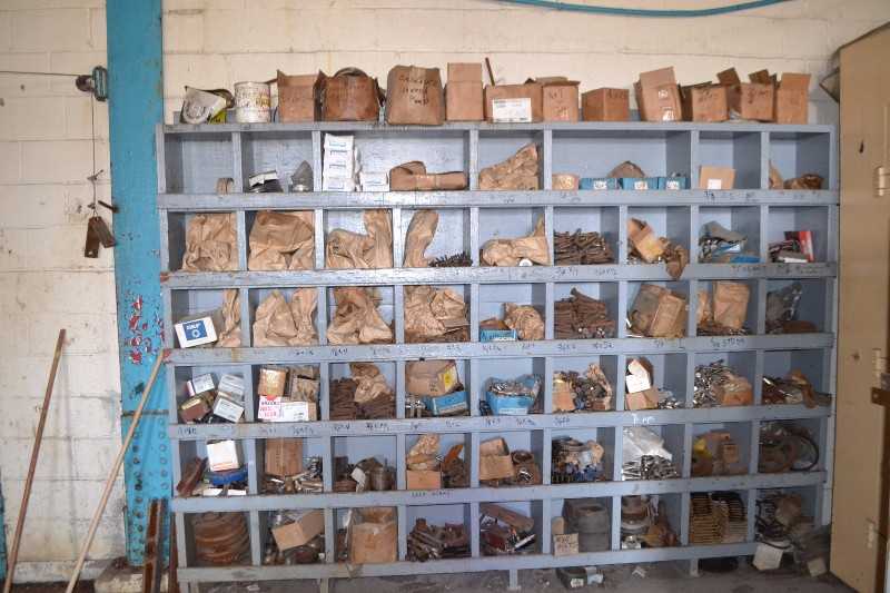 CONTENTS OF SHELVE - SPARE BOLTS - MISCELLANEOUS