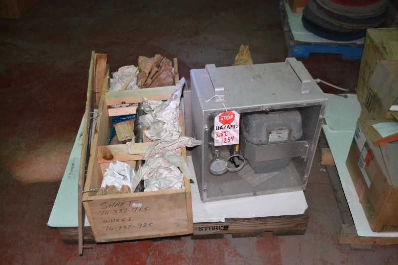 CONTENTS OF SKID - SHAFT 70-937-71, GEAR, COUPLING - MISCELLANEOUS