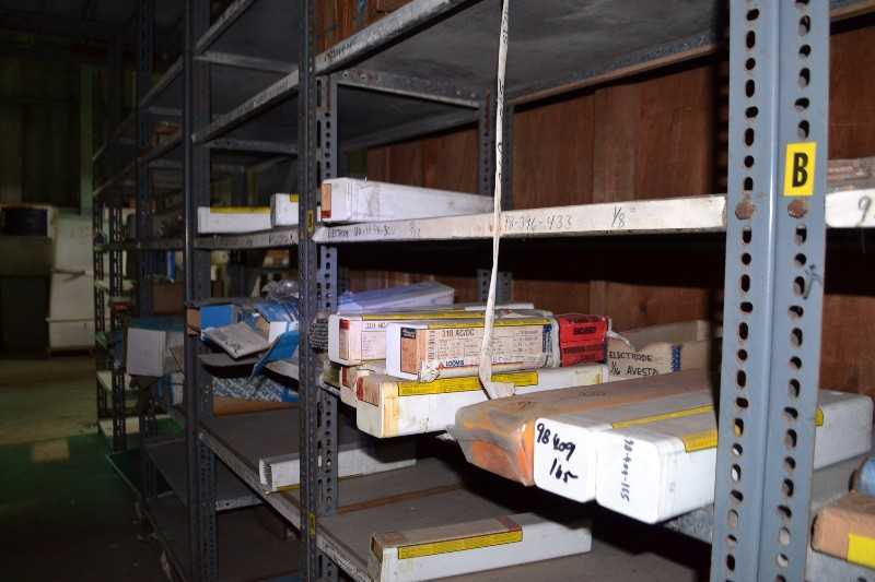 CONTENTS OF SHELVE - CARBON CUTTING ELECTRODES - MISCELLANEOUS