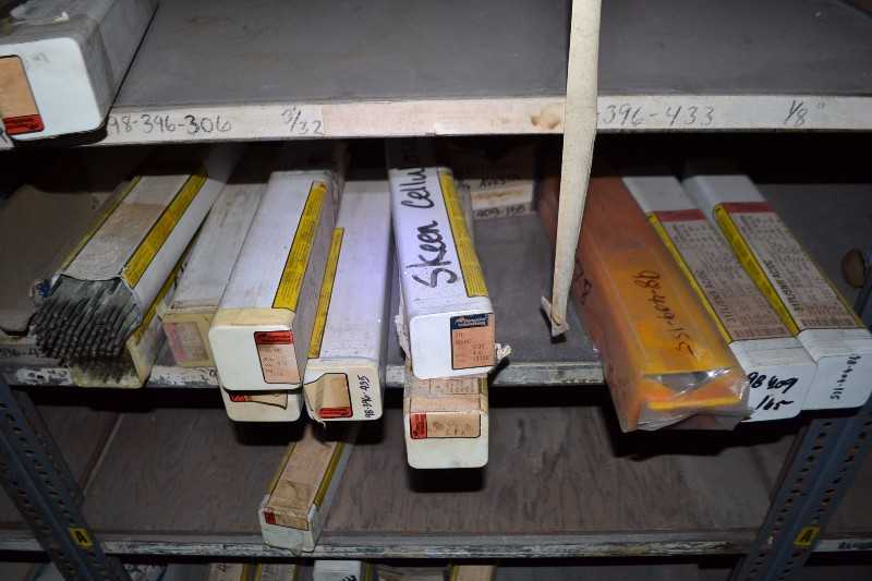 CONTENTS OF SHELVE - CARBON CUTTING ELECTRODES - MISCELLANEOUS