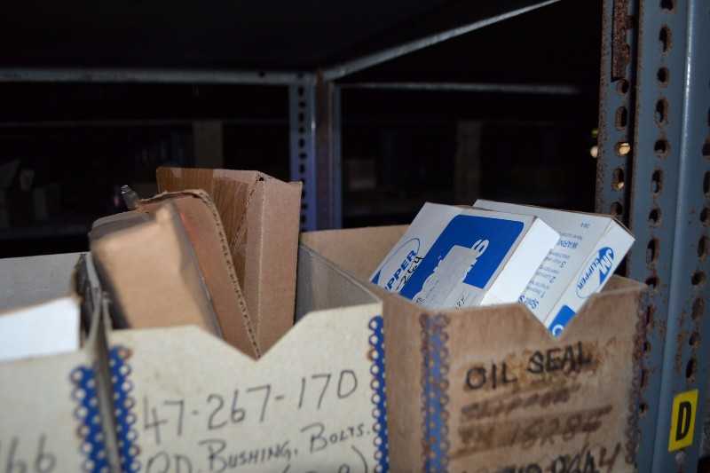CONTENTS OF SHELVE - OIL SEALS, QD BUSHINGS BOLTS - MISCELLANEOUS