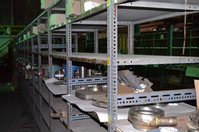CONTENTS OF SHELVING - PUMP PARTS; IMPELLERS, SEALS, BEARING JOURNALS, SHAFTS - MISCELLANEOUS