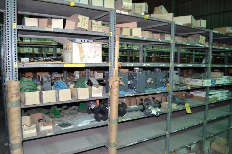 CONTENTS OF SHELVING - PCB CIRCUIT BOARD, FISHER 513R ACTUATOR, - MISCELLANEOUS