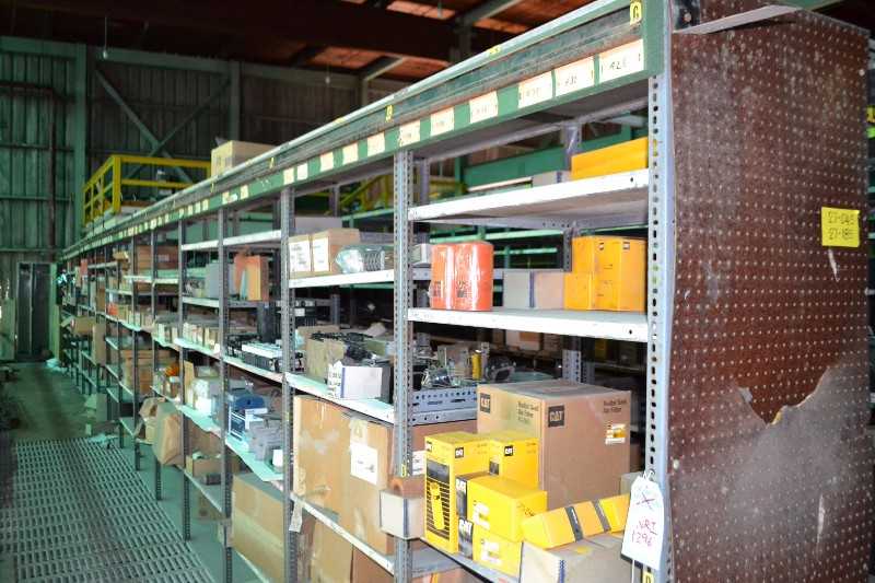 CONTENTS OF SHELVING - CAT FILTERS, COILS, TRANSFORMERS, WESTINGHOUSE FDB3070S, EHD02020, GE BREAKER 400A, PCB CIRCUIT BOARDS - MISCELLANEOUS