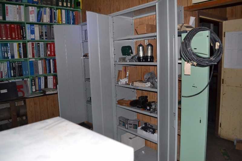 CONTENTS OF CABINET - ROSEMOUNT TRANSMITTER, PNUEMATIC FILTERS, SOLENOID COILS - MISCELLANEOUS
