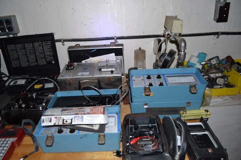 CONTENTS OF TABLE - TESTING EQUIPMENT - MISCELLANEOUS