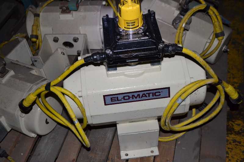 SKID OF EL-O-MATIC TYPE ESA 959-4/A ACTUATORS LOT OF 4 - MISCELLANEOUS