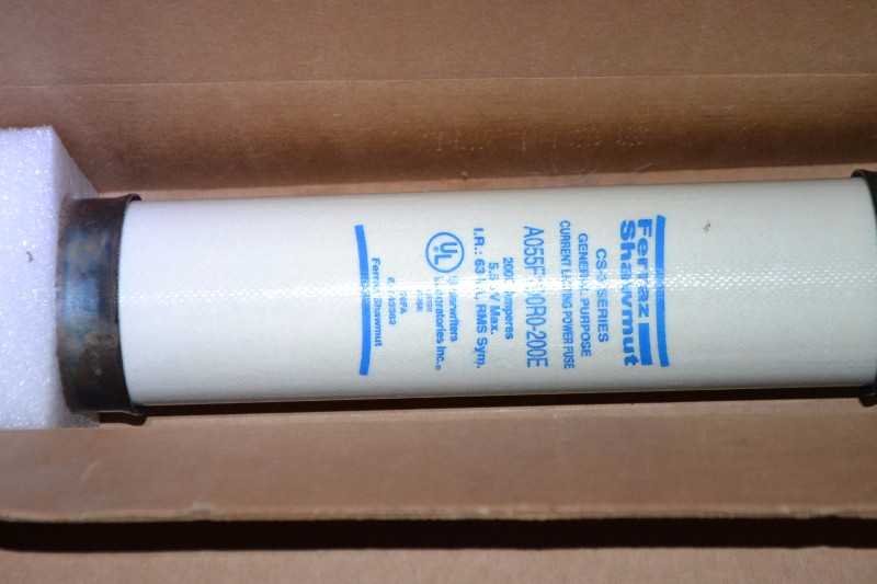 FERRAZ SHAWMUT CS-3 SERIES A055F1D0R0-200E 5.3KV FUSE LOT OF 3 - MISCELLANEOUS