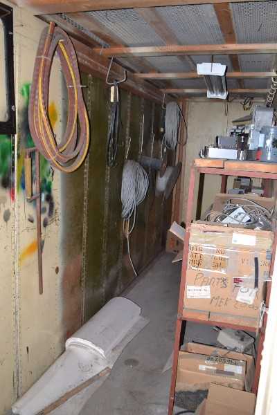 CONTENTS OF ROOM - BTG MEK-2200 TRANSMITTER, PCB BOARDS, SPARE PARTS - MISCELLANEOUS