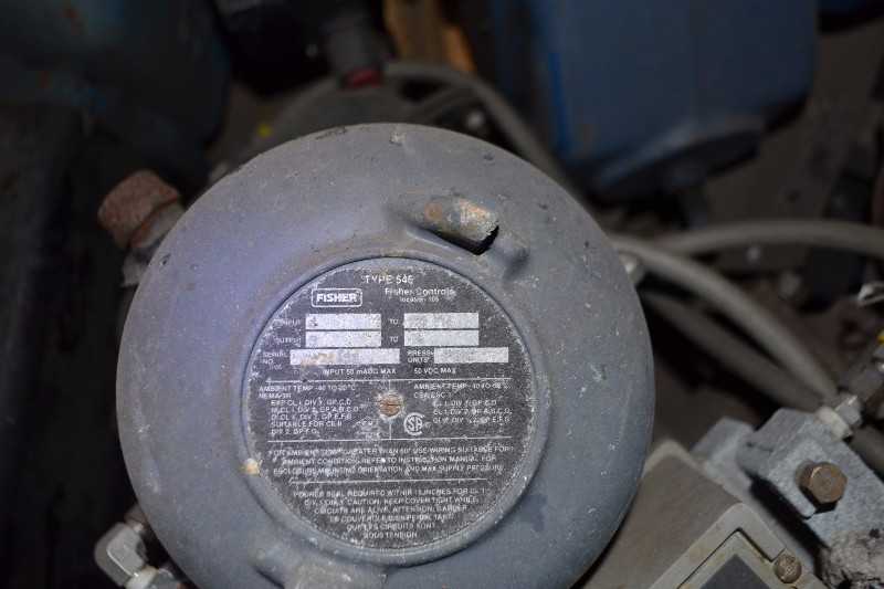 FISHER E-DISC STAINLESS BUTTERFLY CONTROL VALVE 3IN 1051 ACTUATOR 3600 POSITIONER - MISCELLANEOUS