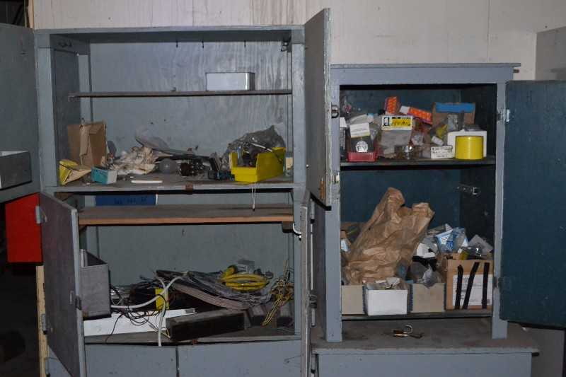 CONTENTS OF CABINETS - ALLEN BRADLEY PARTS, FUSES - MISCELLANEOUS