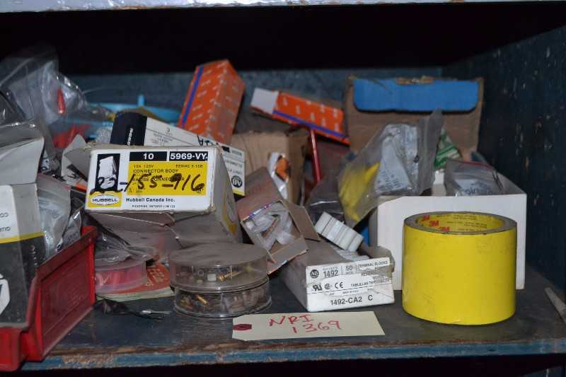 CONTENTS OF CABINETS - ALLEN BRADLEY PARTS, FUSES - MISCELLANEOUS