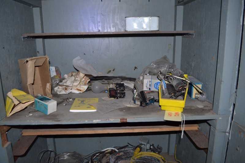 CONTENTS OF CABINETS - ALLEN BRADLEY PARTS, FUSES - MISCELLANEOUS