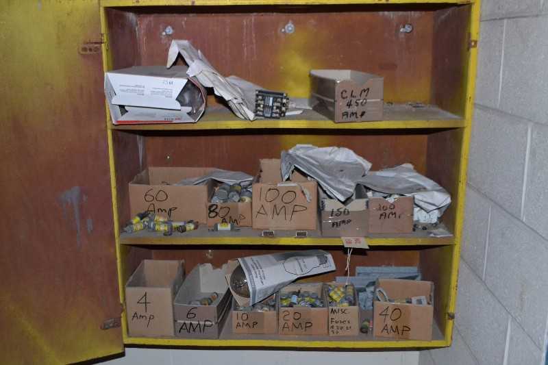 CONTENTS OF SHELVE - FUSES - MISCELLANEOUS