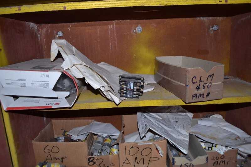 CONTENTS OF SHELVE - FUSES - MISCELLANEOUS