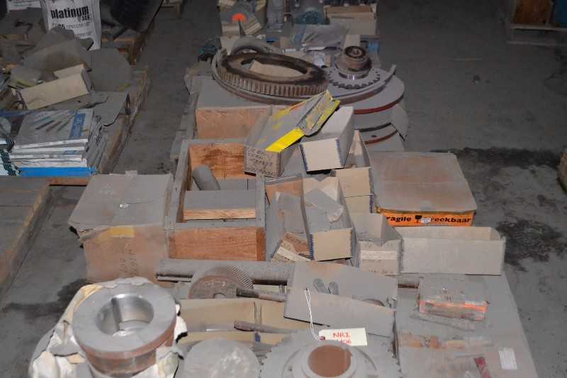 CONTENTS OF SKID - PUMP PARTS IMPELLERS SHAFTS, COUPLING - MISCELLANEOUS