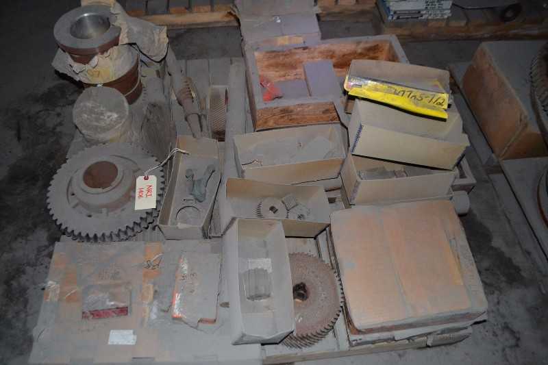 CONTENTS OF SKID - PUMP PARTS IMPELLERS SHAFTS, COUPLING - MISCELLANEOUS