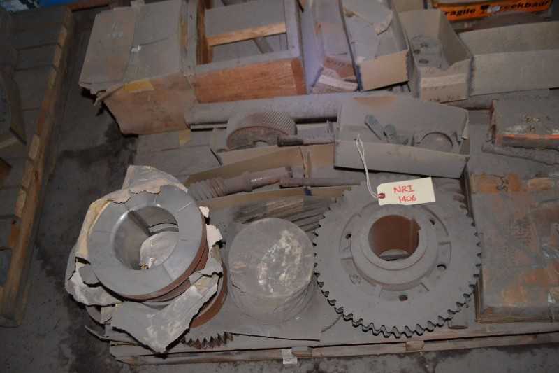 CONTENTS OF SKID - PUMP PARTS IMPELLERS SHAFTS, COUPLING - MISCELLANEOUS