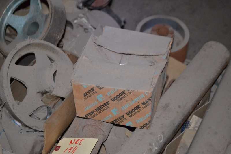 CONTENTS OF SKID - CONTROL VALVE, GATE VALVES, SPROCKETS, SHEEVES, PNUEMATIC CYLINDERS, SPRINGS - MISCELLANEOUS
