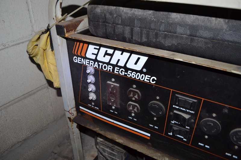 ECHO EG-5600EC 30A AMP 240V-AC GENERATOR - MISCELLANEOUS