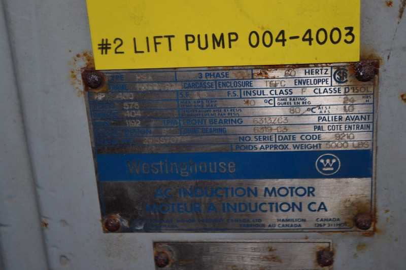 MILL EFFLUENT PUMP #2 - MISCELLANEOUS