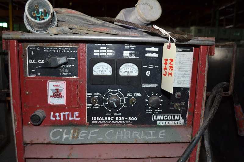 LINCOLN ELECTRIC IDEALARC R3R-500 500A AMP DC ARC WELDER - MISCELLANEOUS