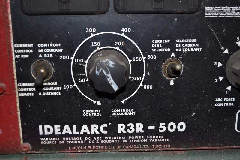LINCOLN ELECTRIC IDEALARC R3R-500 500A AMP DC ARC WELDER - MISCELLANEOUS