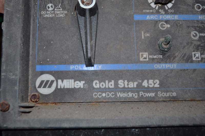 MILLER GOLD STAR 452 DC WELDER - MISCELLANEOUS