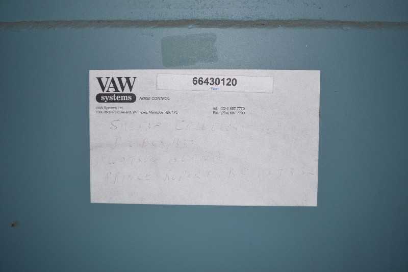 VAW SYSTEMS NOISE CONTROL - MISCELLANEOUS