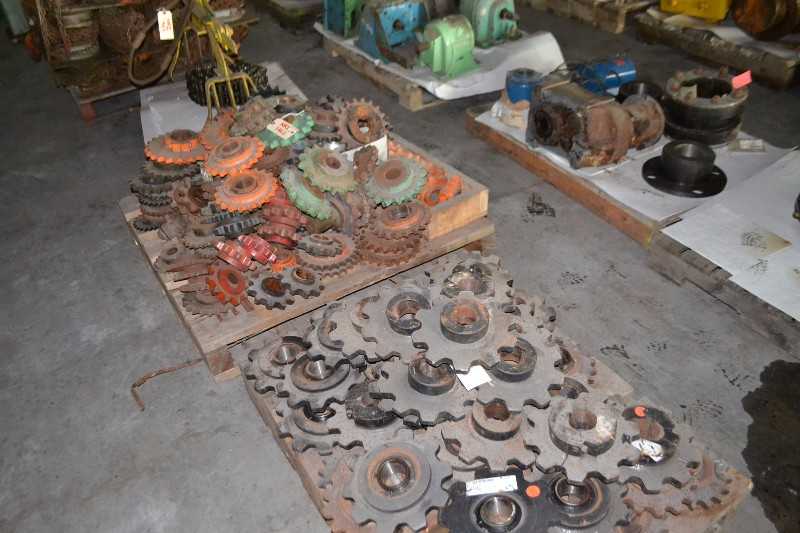 CONTENTS OF SKID - SPROCKETS - MISCELLANEOUS