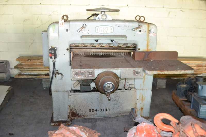 FG 82 R CUTTING MACHINE - MISCELLANEOUS