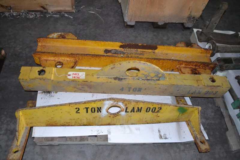 CONTENTS OF SKID - ASSORTED CRANE PARTS + LIGHTING - MISCELLANEOUS