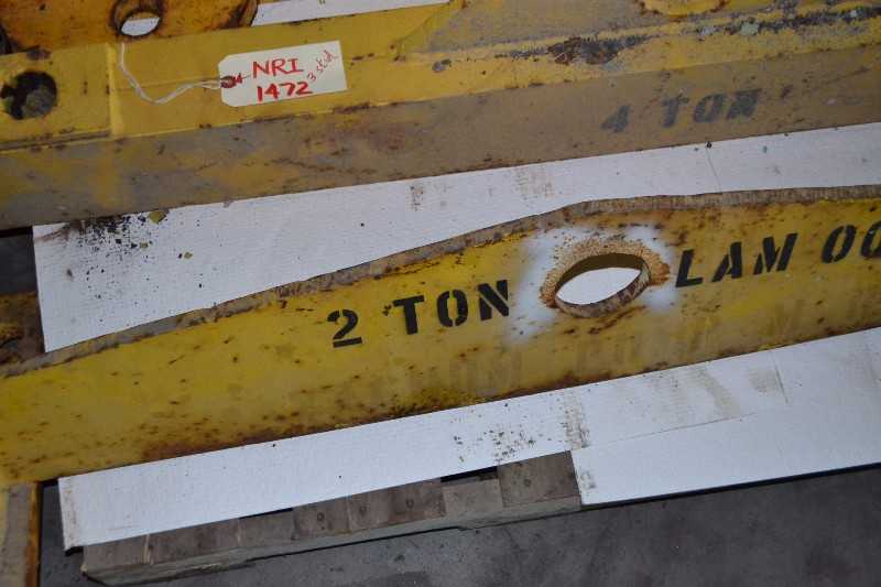 CONTENTS OF SKID - ASSORTED CRANE PARTS + LIGHTING - MISCELLANEOUS