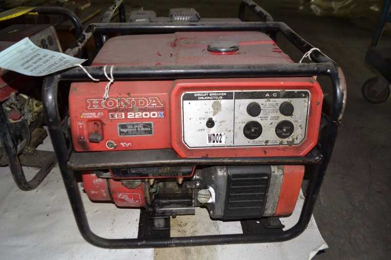 HONDA EB 2200X PORTABLE GENERATORN, 2x HONDA EX2500 GENERATORS LOT OF 3 - MISCELLANEOUS