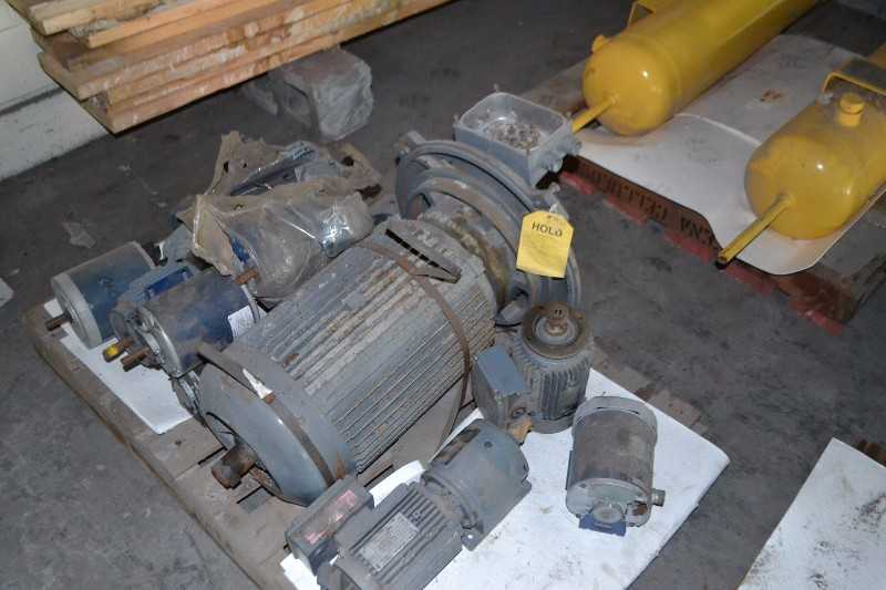 CONTENTS OF SKID - ELECTRIC MOTORS - MISCELLANEOUS