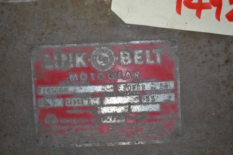 LINK BELT 20FDB 55 20.9:1 MOTOGEAR REDUCER - MISCELLANEOUS