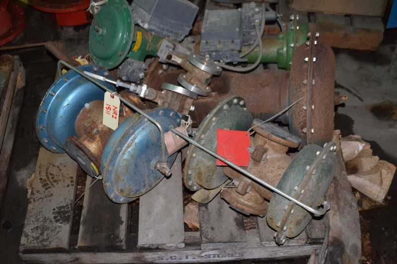 CONTENTS OF SKID - 1051 ACTUATORS FISHER VALVES - MISCELLANEOUS